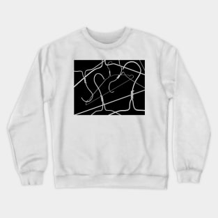 No Wire Hangers (Black and White) Crewneck Sweatshirt